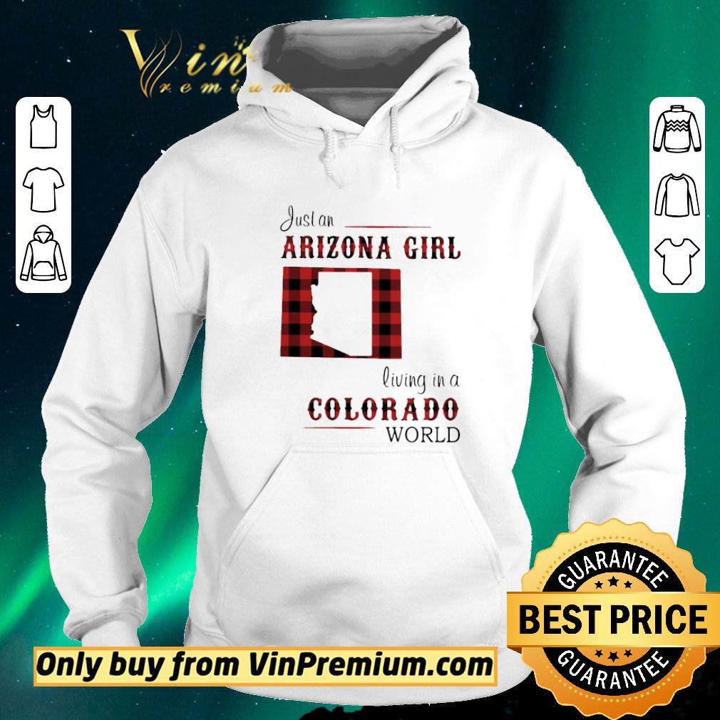 5a127aea awesome just an arizona girl living in a colorado world map shirt sweater 4 - Awesome Just an arizona girl living in a colorado world map shirt sweater