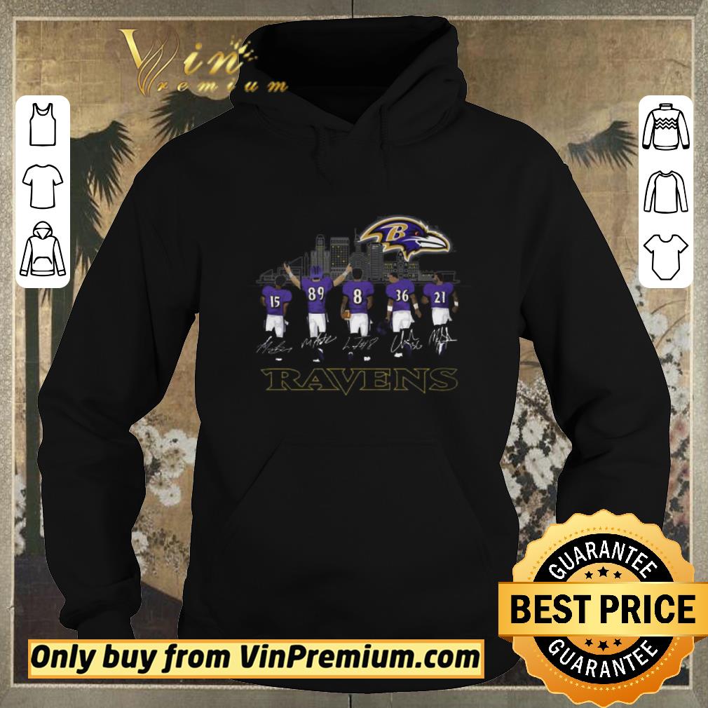 5af30663 official ravens 15 89 8 36 21 legends signatures shirt sweater 4 - Official Ravens #15 #89 #8 #36 #21 Legends signatures shirt sweater