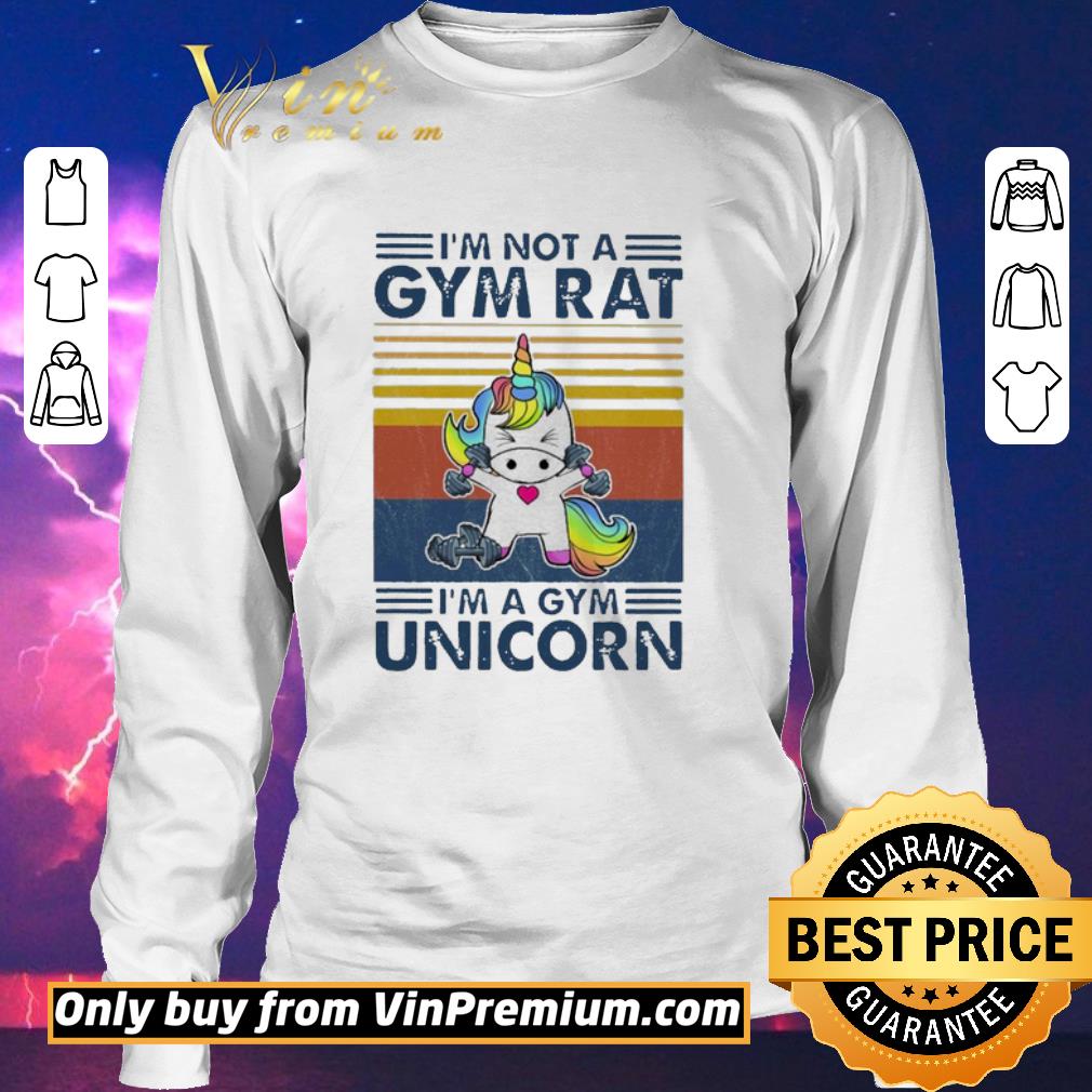 Original I’m not a GYM rat i’m a Gym Unicorn vintage shirt