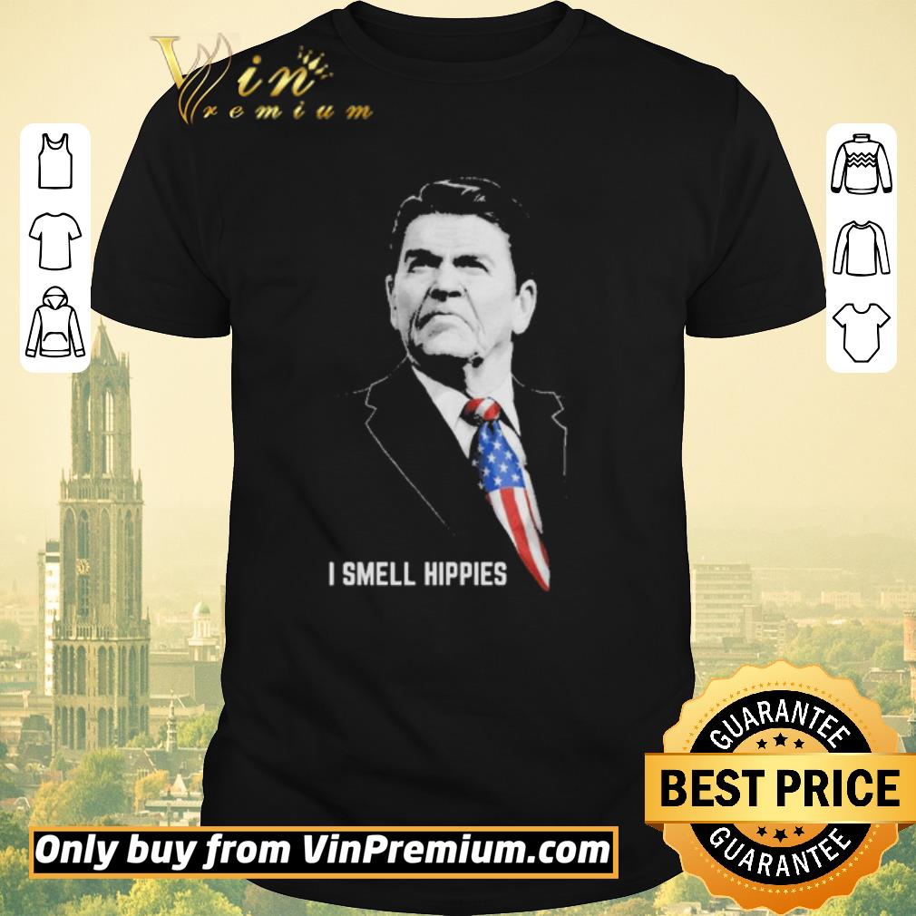 Top Ronald Reagan I Smell hippies America shirt sweater