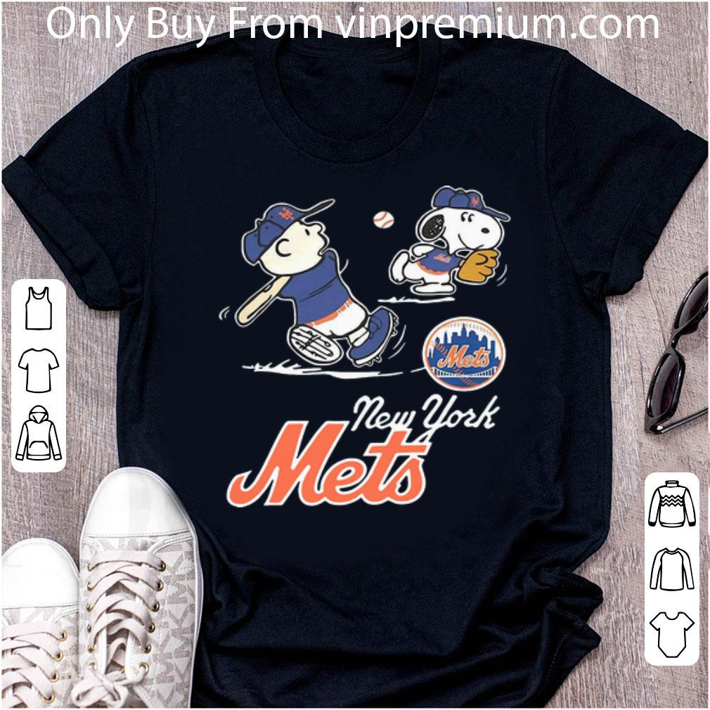 Awesome Charlie Brown And Snoopy Baseball New York Mets shirt