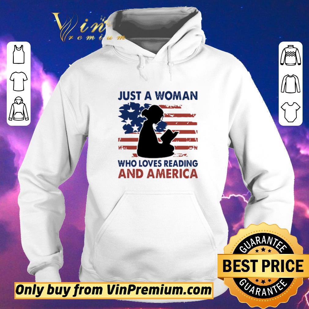 Nice Just A Woman Who Loves Reading And America 4th Of July shirt sweater 69a33b13 nice just a woman who loves reading and america 4th of july shirt sweater 4 - Nice Just A Woman Who Loves Reading And America 4th Of July shirt sweater