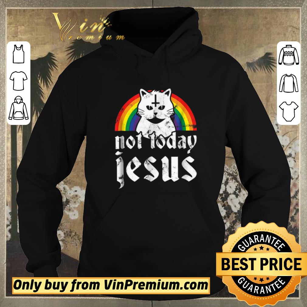 6a5b8a21 top not today jesus rainbow satanic cat gothic gift idea shirt sweater 4 - Top Not Today Jesus Rainbow Satanic Cat Gothic Gift Idea shirt sweater