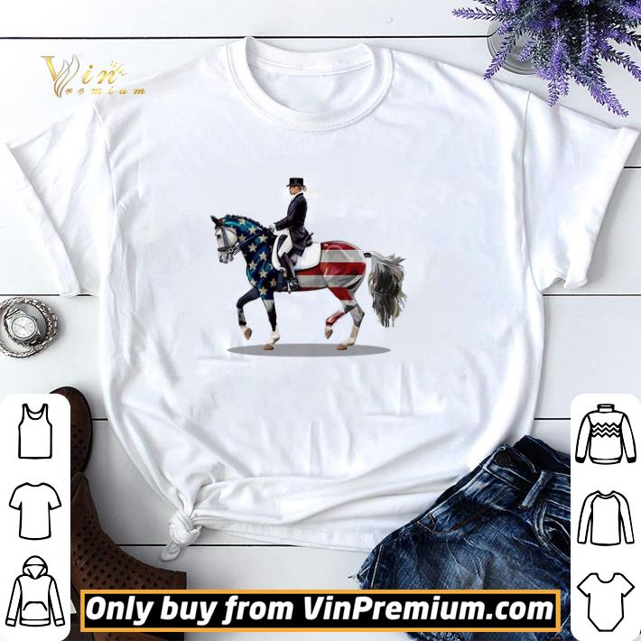 American Flag Dressage Horse shirt sweater