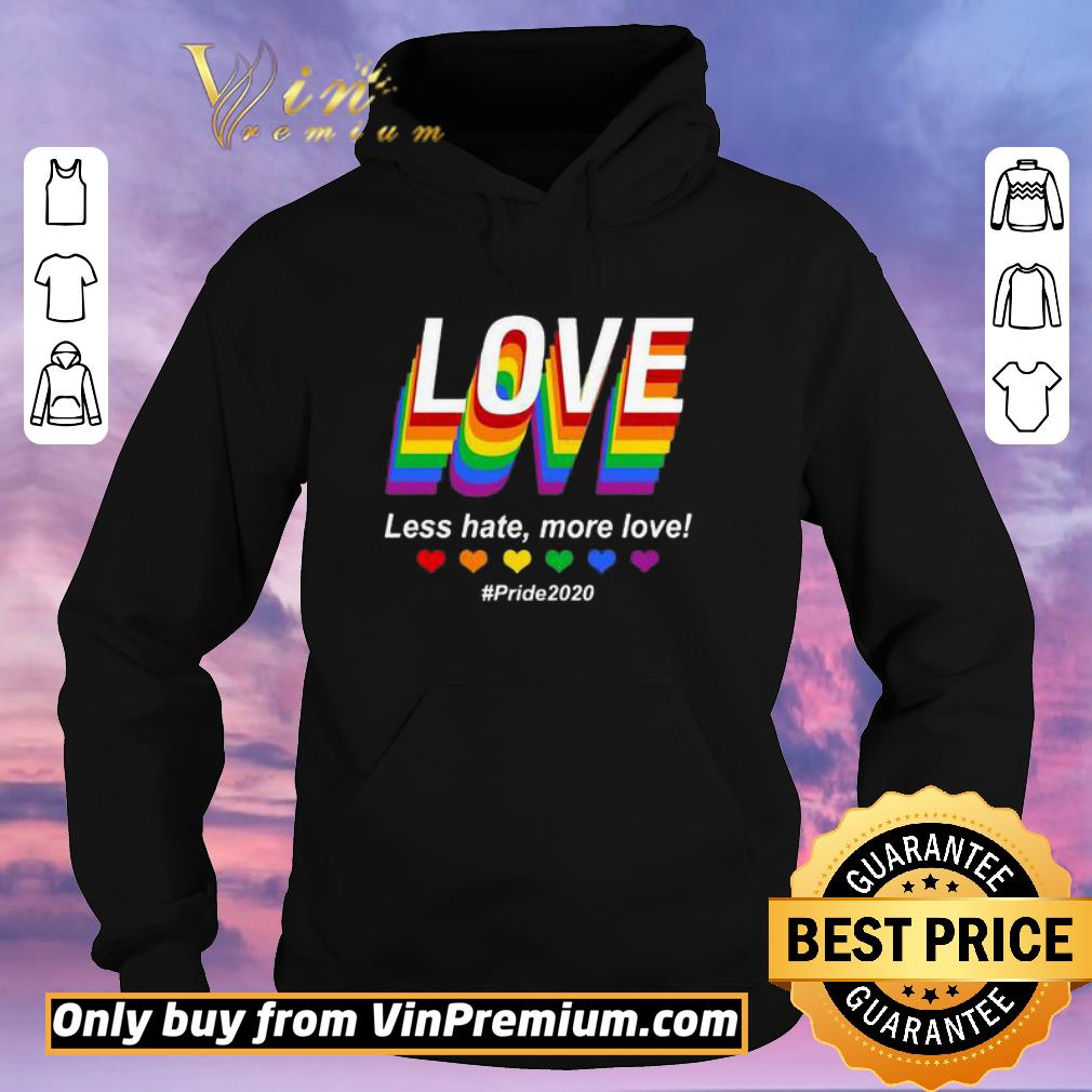 Official LGBT Love Less hate, more love #pride 2020 shirt sweater 6b361e7d official lgbt love less hate more love pride 2020 shirt sweater 4 - Official LGBT Love Less hate, more love #pride 2020 shirt sweater