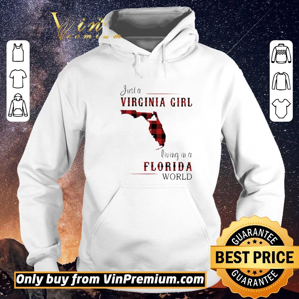 6b5181e3 official just a virginia girl living in a florida world map shirt sweater 4 - Official Just A Virginia Girl Living In A Florida World Map shirt sweater