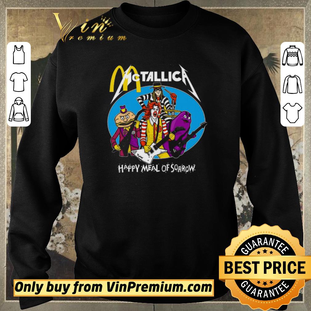 Original Mcdonald’s Metallica Happy Meal Of Sorrow shirt sweater Original Mcdonald’s Metallica Happy Meal Of Sorrow shirt sweater