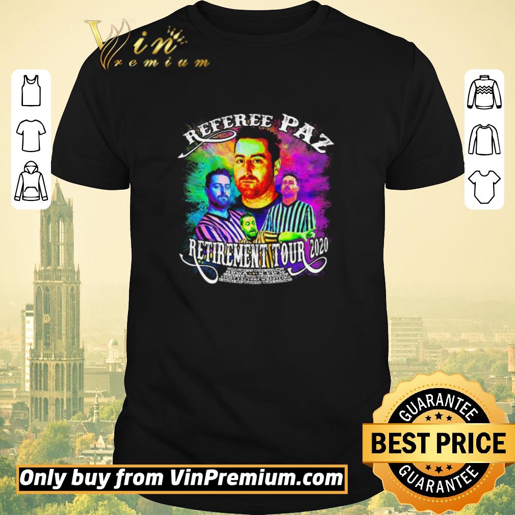 Official Referee Marc Paz Retirement Tour 2020 shirt sweater