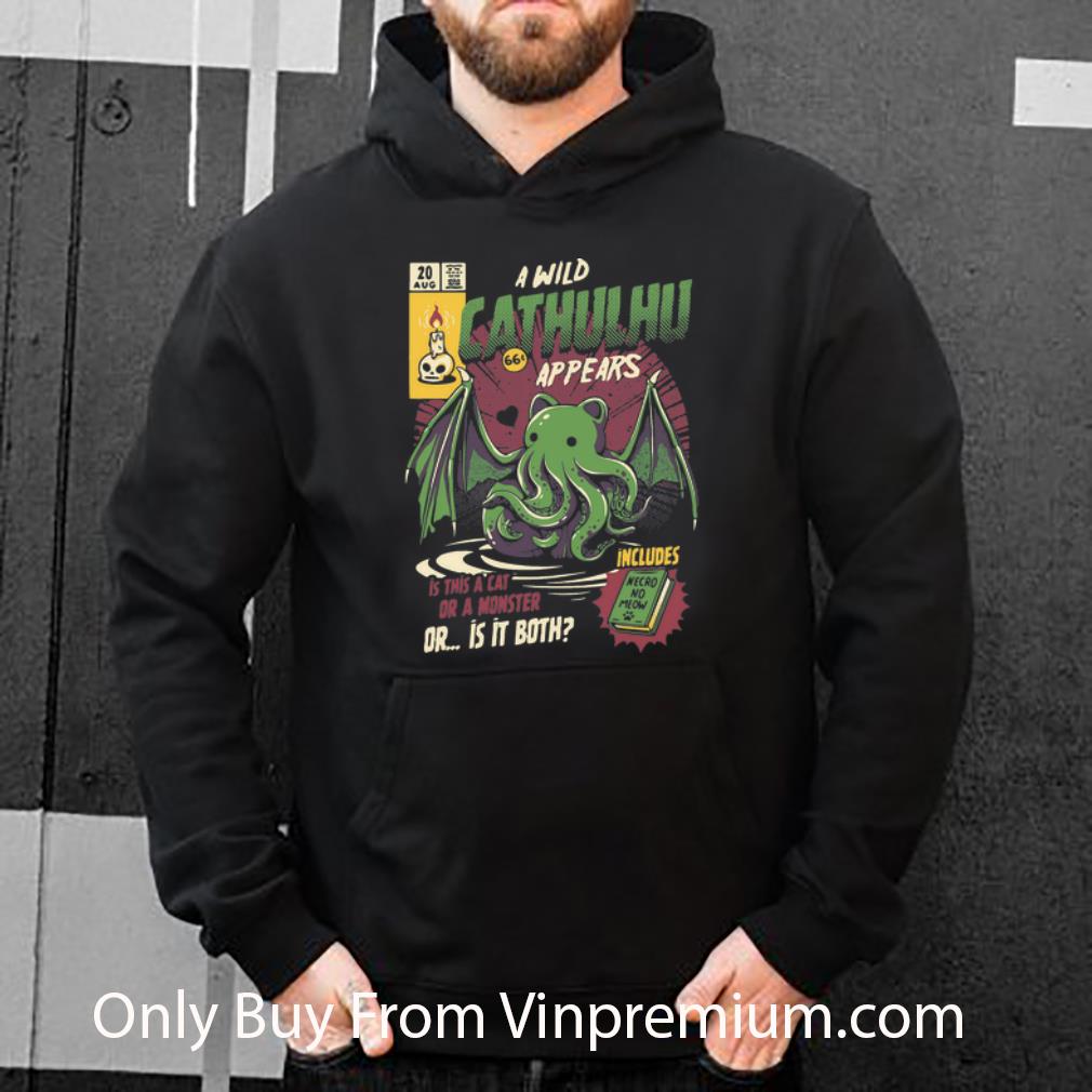75638559 official a wild cthulhu appears is this a cat or a monster or both shirt 4 - Official A Wild Cthulhu Appears Is This A Cat Or A Monster Or Both shirt
