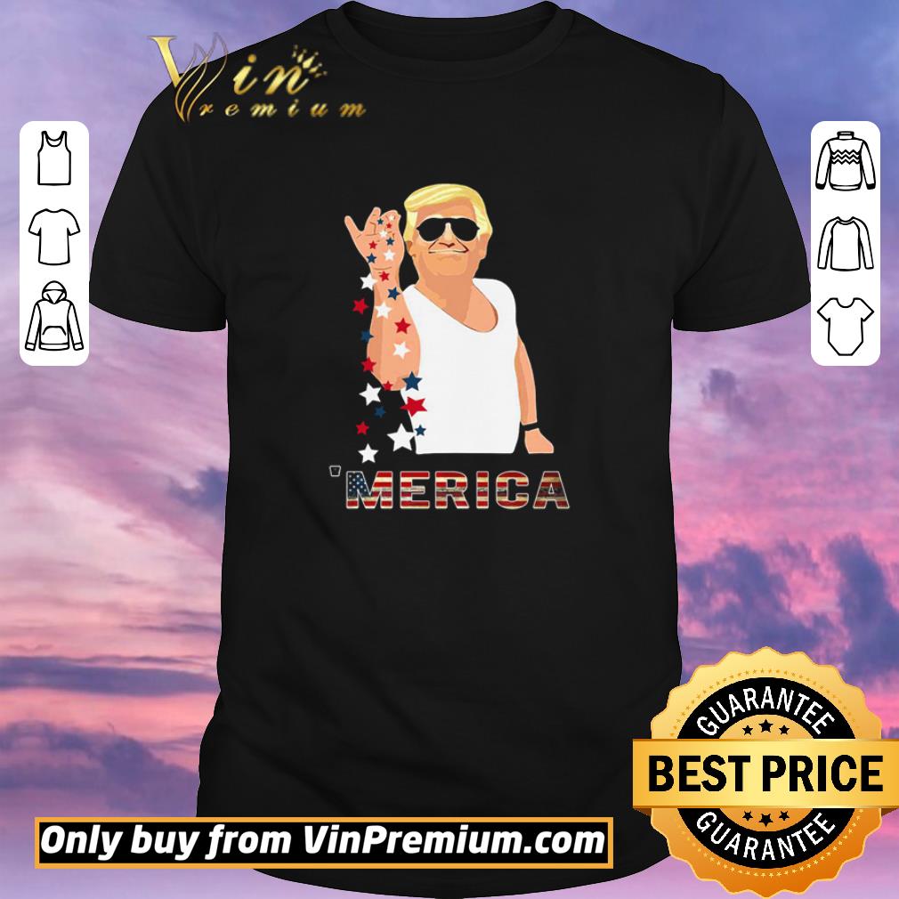 Top Trump Salt bae Merica USA flag shirt sweater