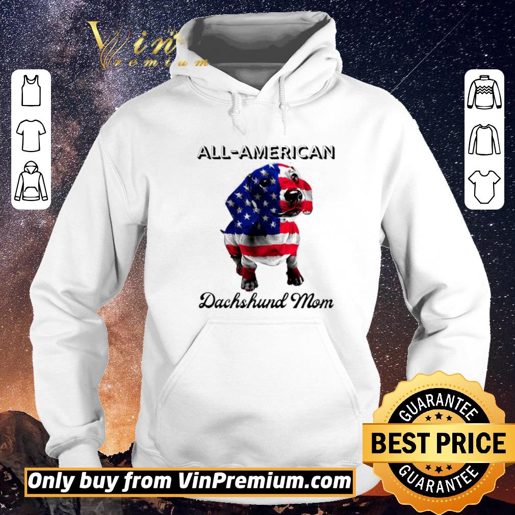 75c5b69d premium all american dachshund mom american flag shirt sweater 4 - Premium All American Dachshund Mom American Flag shirt sweater