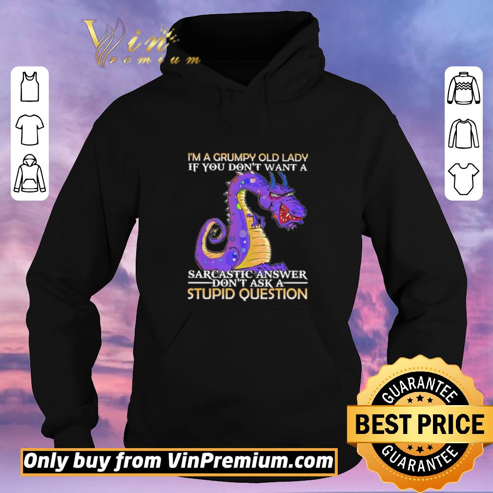 76e6ac7b premium dragon i m grumpy old lady if you don t want a sarcastic answer don t ask a stupid question shirt sweater 4 - Premium Dragon I’m Grumpy Old Lady If You Don’t Want A Sarcastic Answer Don’t Ask A Stupid Question shirt sweater