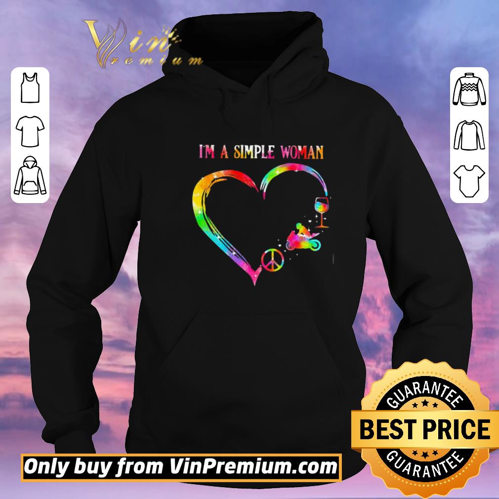 779582dc nice i m a simple woman heart motorcycle wine shirt sweater 4 - Nice I’m a simple woman heart motorcycle wine shirt sweater