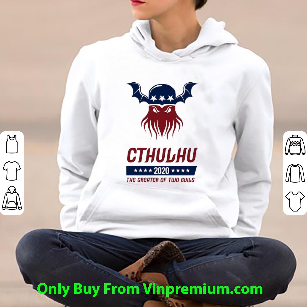 799522b8 premium cthulhu 2020 the greater of two evils shirt 4 - Premium Cthulhu 2020 The Greater Of Two Evils shirt