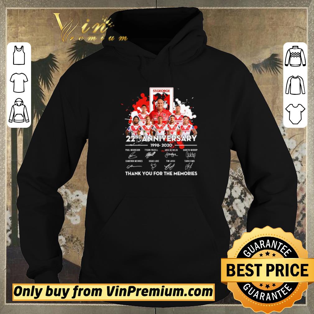 7cac5fe7 hot st george 22nd anniversary 1998 2020 signature thank you for the memories shirt sweater 4 - Hot St.George 22nd anniversary 1998 2020 signature thank you for the memories shirt sweater