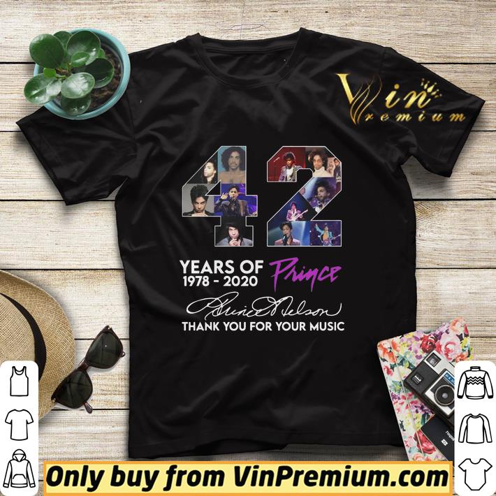 42 Year Of Prince 1978 2020 Thank You For Your Music Signature shirt sweater 7d62dba5 42 year of prince 1978 2020 thank you for your music signature shirt sweater 4 - 42 Year Of Prince 1978 2020 Thank You For Your Music Signature shirt sweater