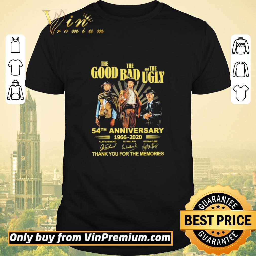 Original The Good The Bad and The Ugly 54th anniversary 1966 2020 thank You for the memories signatures shirt sweater