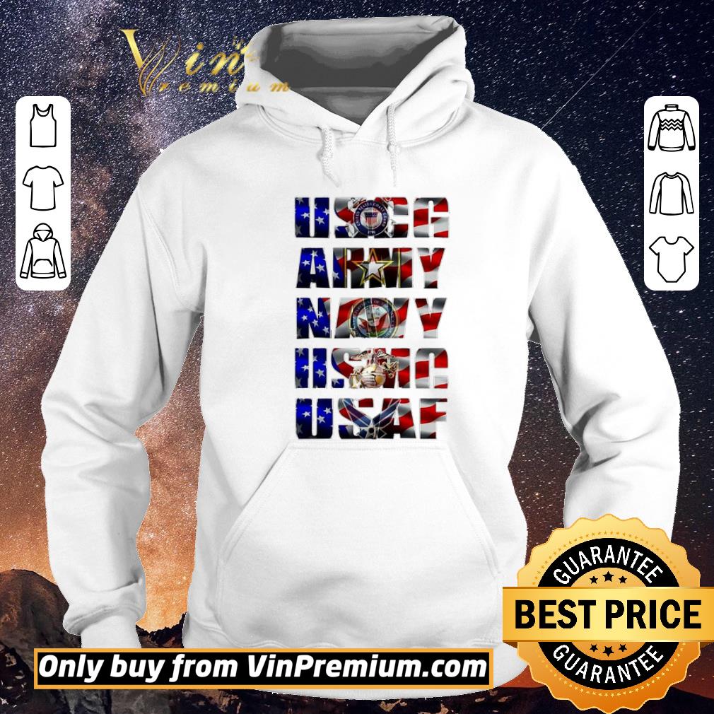 83229eb2 official uscg army navy usaf american flag independence day shirt sweater 4 - Official Uscg army navy usaf american flag independence day shirt sweater