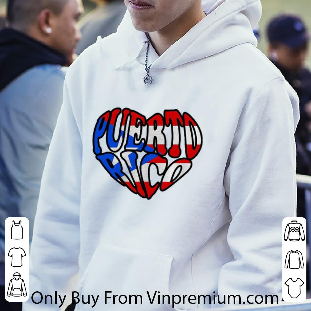 83ba008c hot puerto rico flag heart shirt 4 - Hot Puerto Rico Flag Heart shirt
