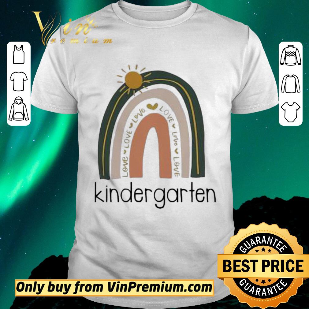 Nice Love Kindergarten Teacher Neutral Rainbow shirt sweater