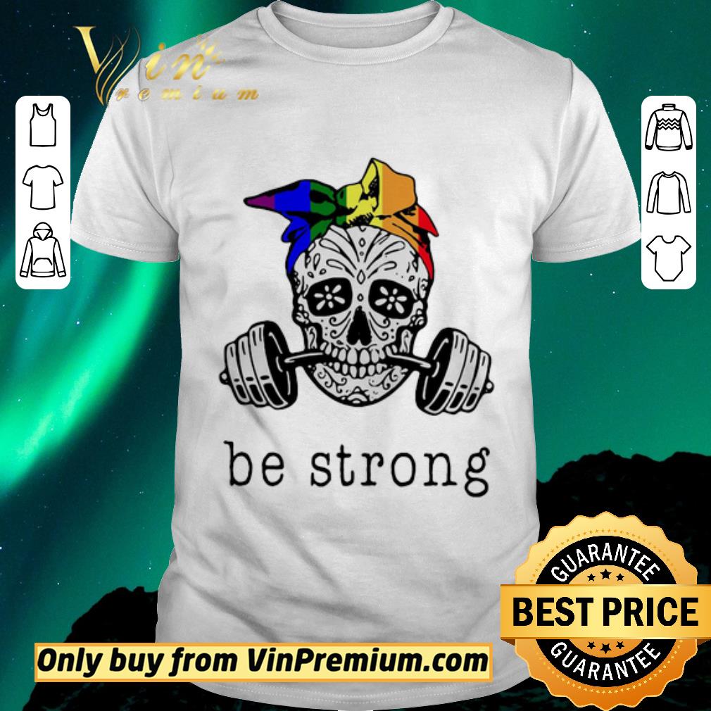 Hot Weight lifting skull be strong shirt sweater