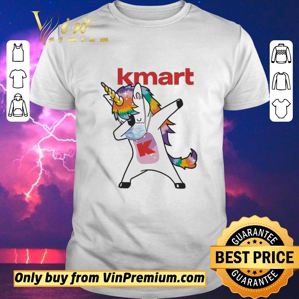 Awesome Dabbing Unicorn mask Kmart logo Coronavirus shirt sweater