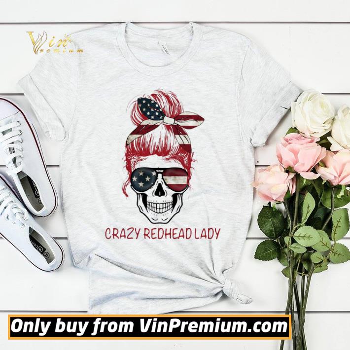 8efc9f87 crazy redhead lady skull shirt sweater 4 - Crazy Redhead Lady Skull shirt sweater