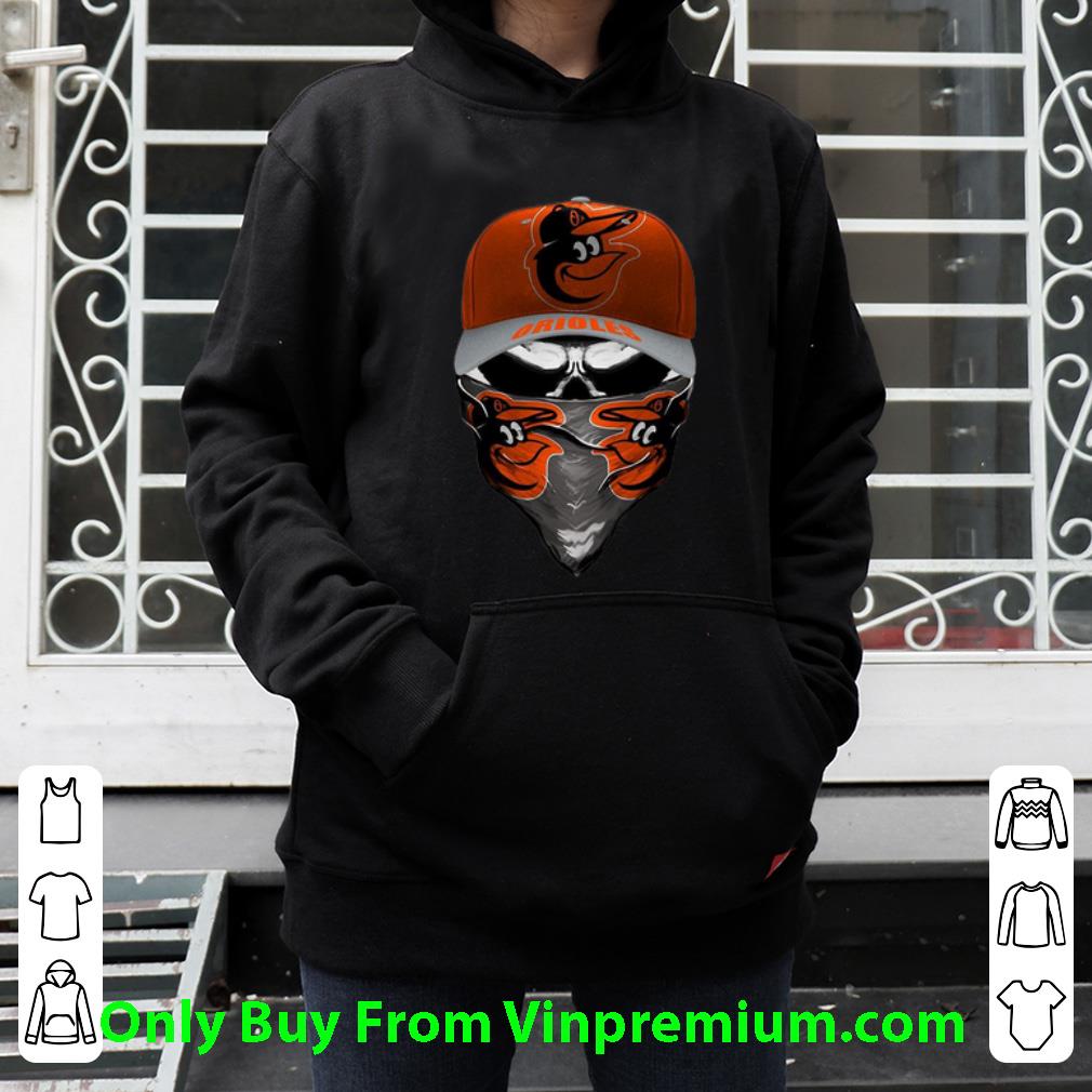 903481ac top baltimore orioles skull face mask shirt 4 - Top Baltimore Orioles Skull Face Mask shirt