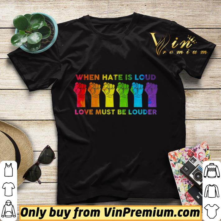 93bc239b lgbt the fist when hate is loud love must be louder shirt sweater 4 - Lgbt The Fist When Hate Is Loud Love Must Be Louder shirt sweater