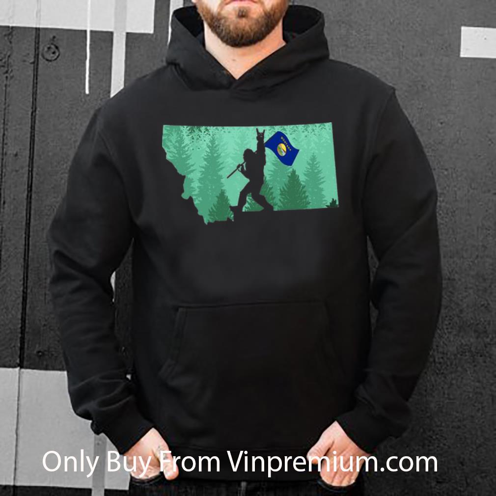 943e7b43 awesome bigfoot forrest montana map flag shirt 4 - Awesome Bigfoot Forrest Montana Map Flag shirt