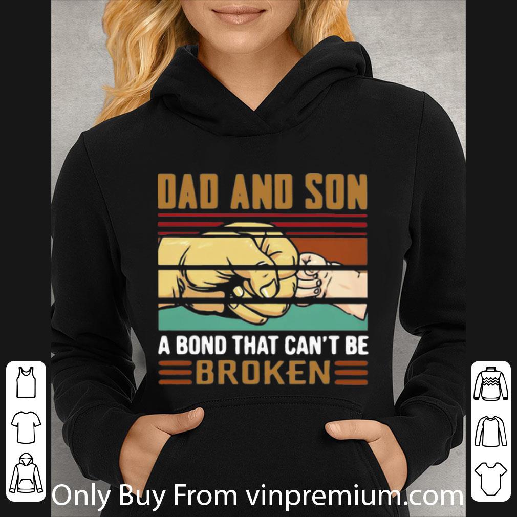 95a5fbd9 premium vintage dad and son a bond that can t be broken shirt 4 - Premium Vintage Dad And Son A Bond That Can't Be Broken shirt