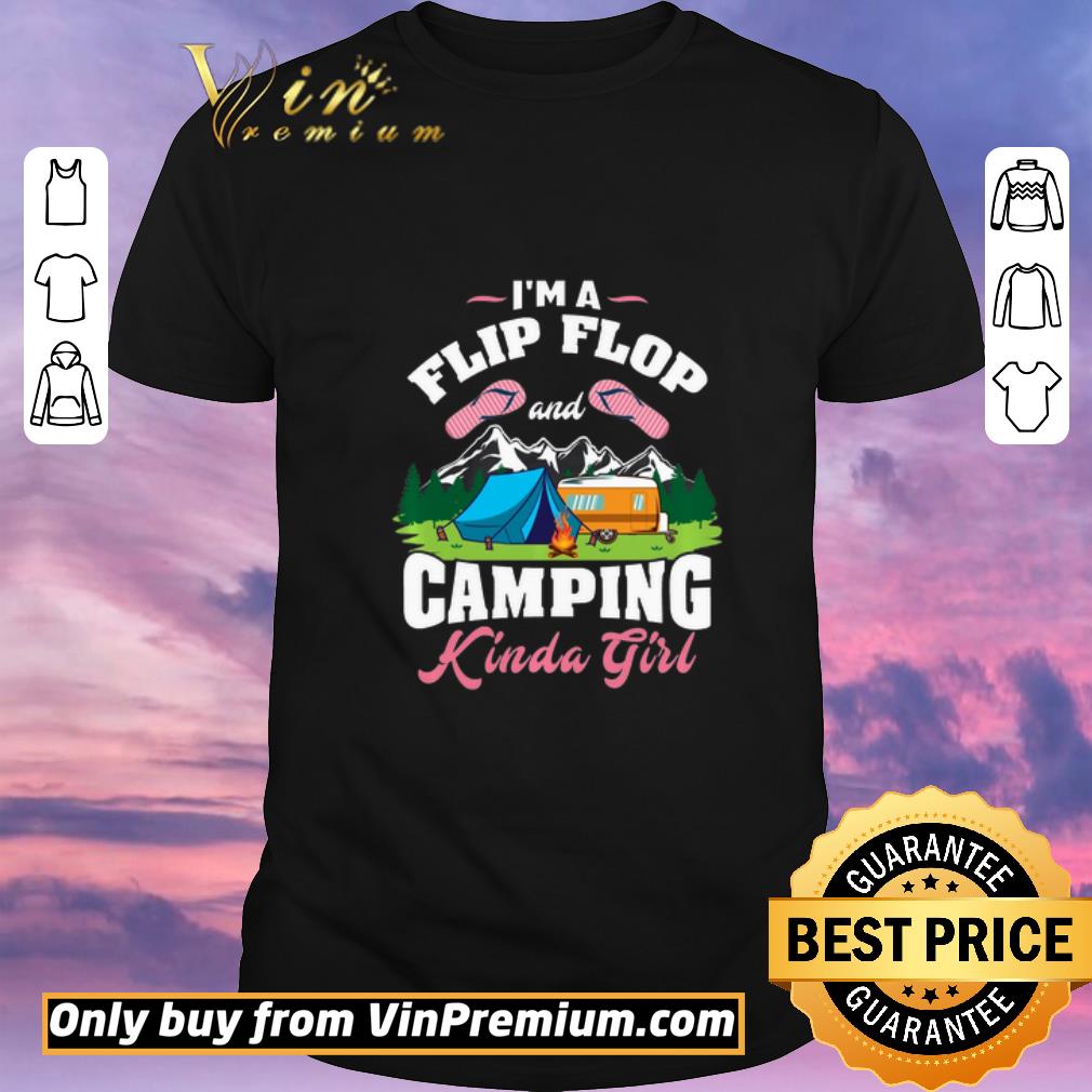 Hot Flip Flop & Camping Kinda Girl – Gift For Camper Pullover shirt sweater