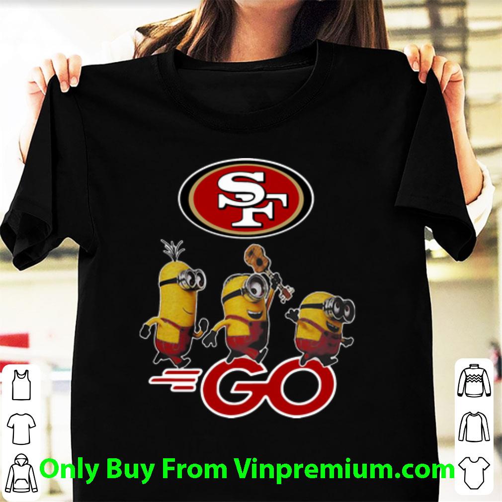 Pretty Minions Go With Guitar San Francisco 49ers Football shirt