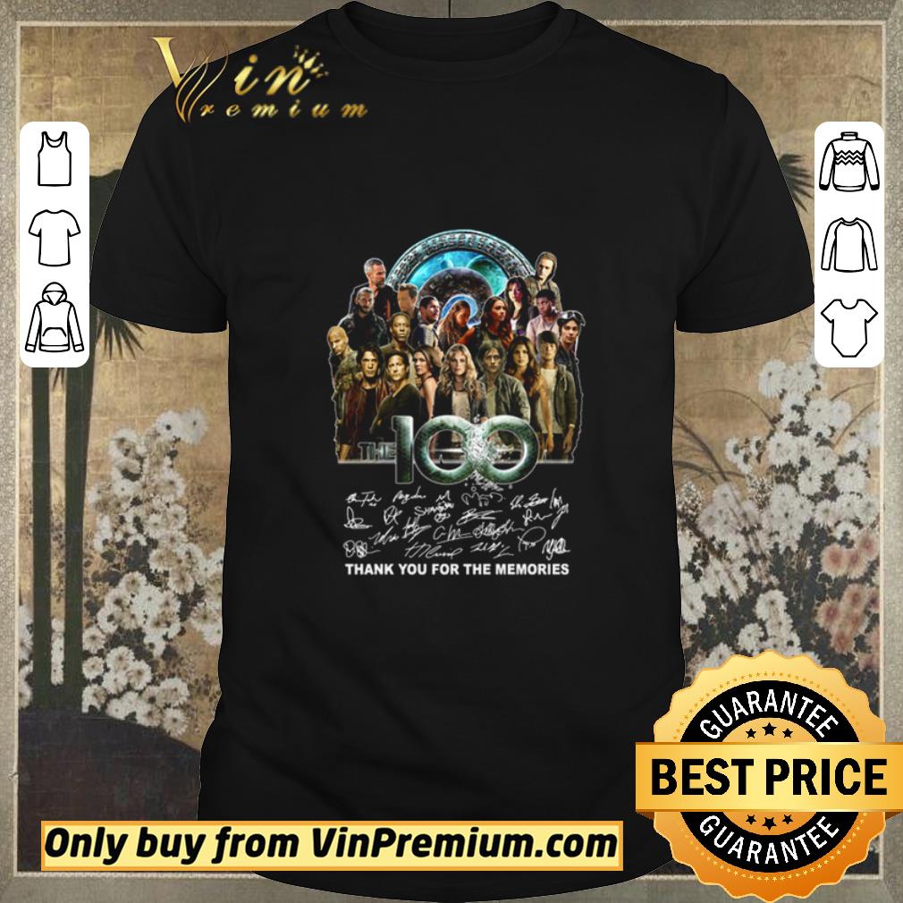 Top The 100 thank you for the memories signatures shirt sweater