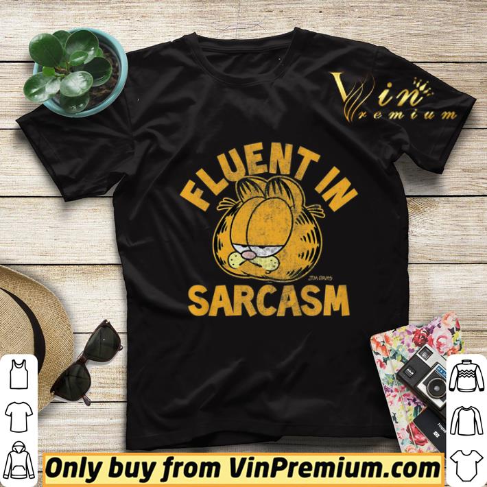Kids Garfield Fluent In Sarcasm shirt sweater 984a70a1 kids garfield fluent in sarcasm shirt sweater 4 - Kids Garfield Fluent In Sarcasm shirt sweater