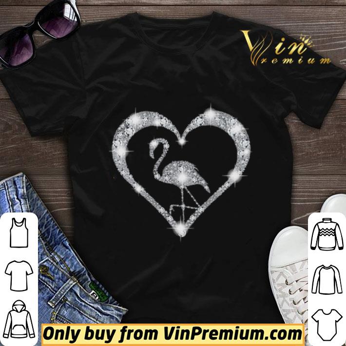 Heart Diamond Flamingo shirt sweater