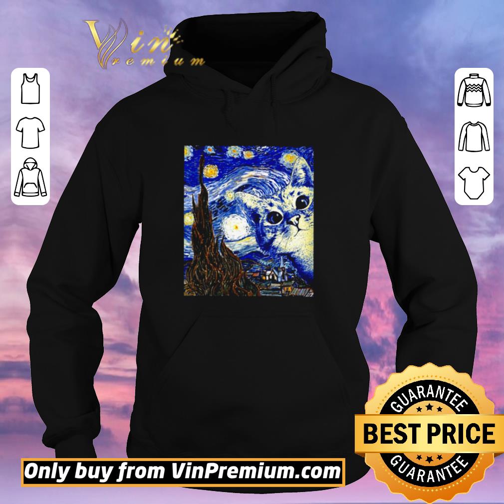 9df5178b awesome starry night marcel cat shirt sweater 4 - Awesome Starry Night Marcel Cat shirt sweater