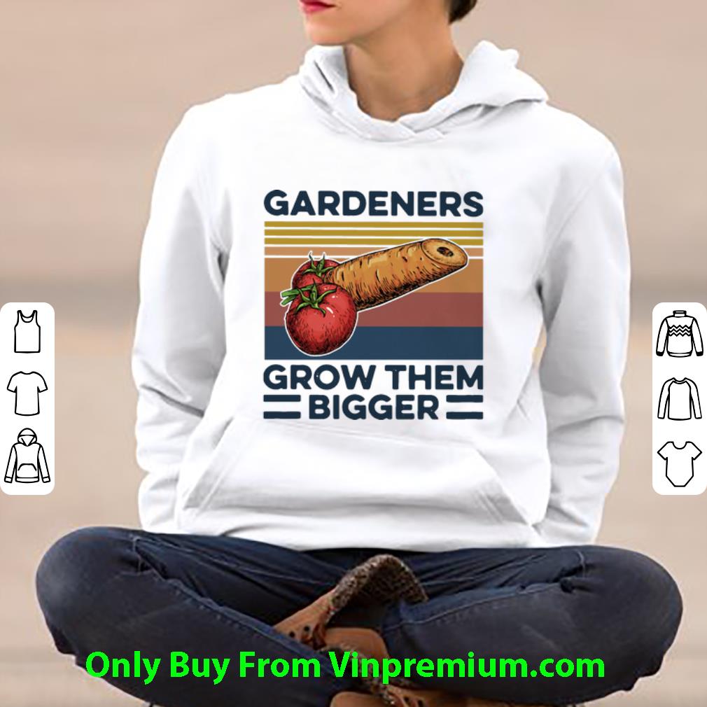 a087a768 original vintage gardeners grow them bigger shirt 4 - Original Vintage Gardeners Grow Them Bigger shirt