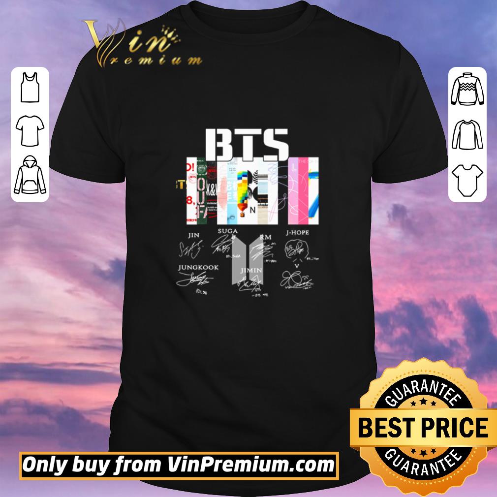 Hot BTS Jin Suga Jungkook Jimin signatures shirt sweater