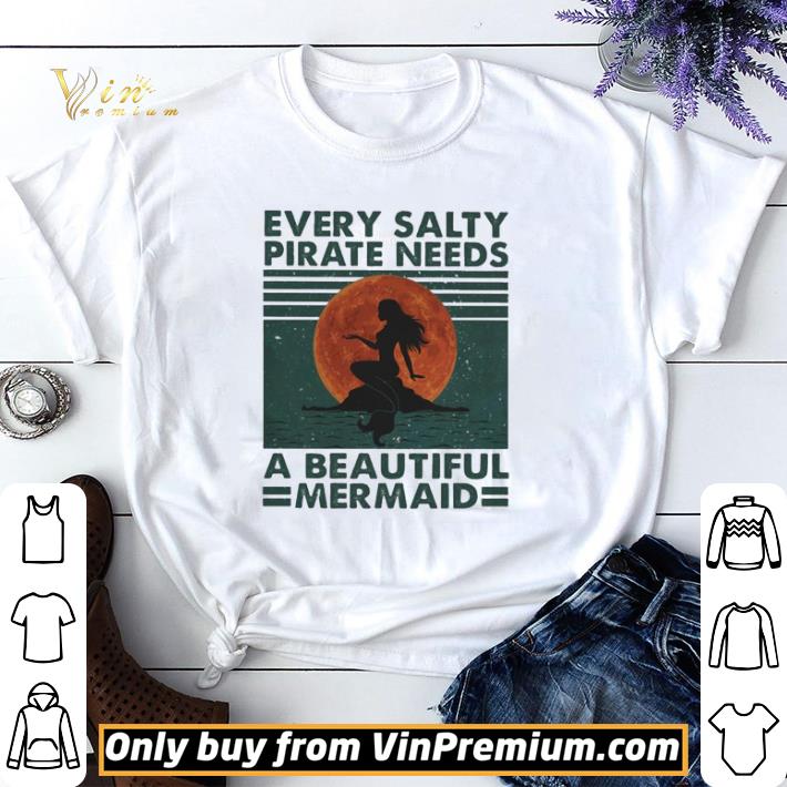 Every Salty pirate needs a beautiful mermaid vintage shirt sweater