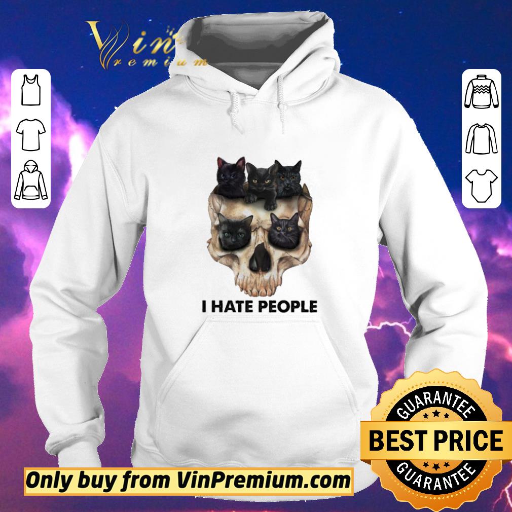 Nice Black cats Skull i hate people shirt sweater a52d4d0f nice black cats skull i hate people shirt sweater 4 - Nice Black cats Skull i hate people shirt sweater