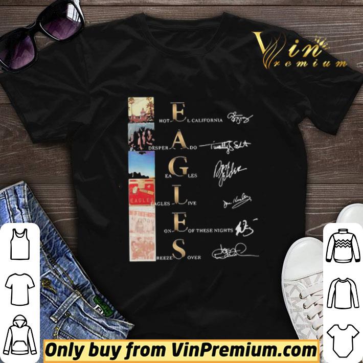 Eagles Band Albums Signatures shirt sweater
