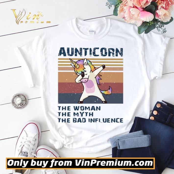 Unicorn Dabbing Aunticorn The Woman The Myth The Bad Influence Vintage shirt sweater