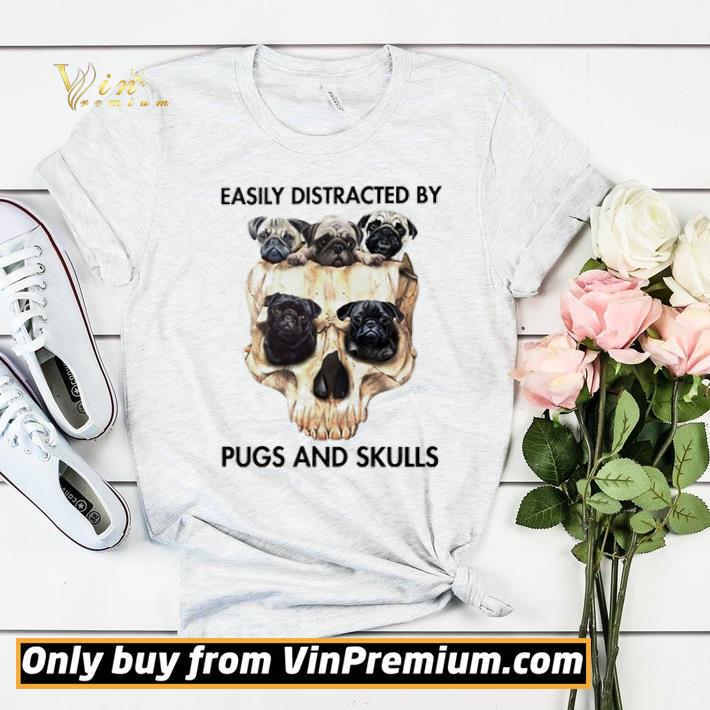 af06745c skull easily distracted by pug and skulls shirt sweater 4 - Skull easily distracted by pug and skulls shirt sweater