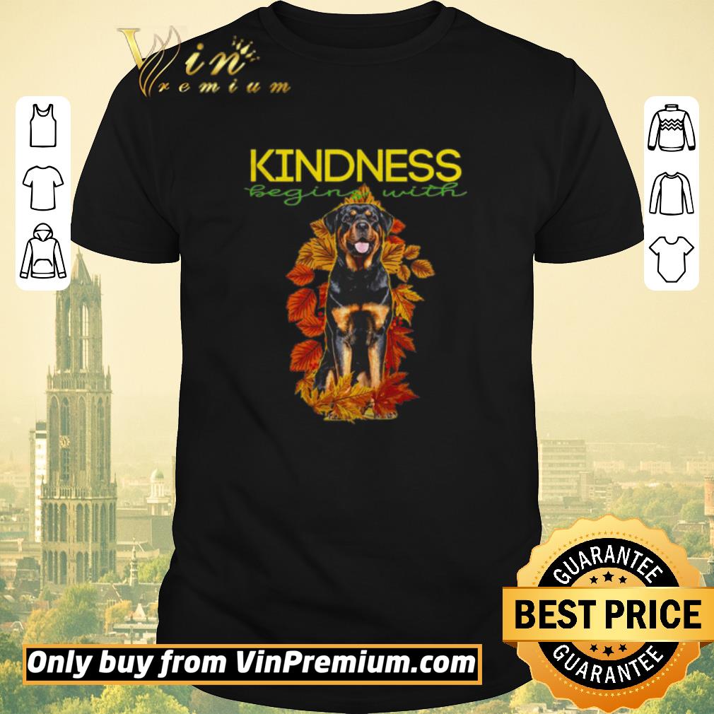 Hot Kindness begins with Rottweiler shirt sweater