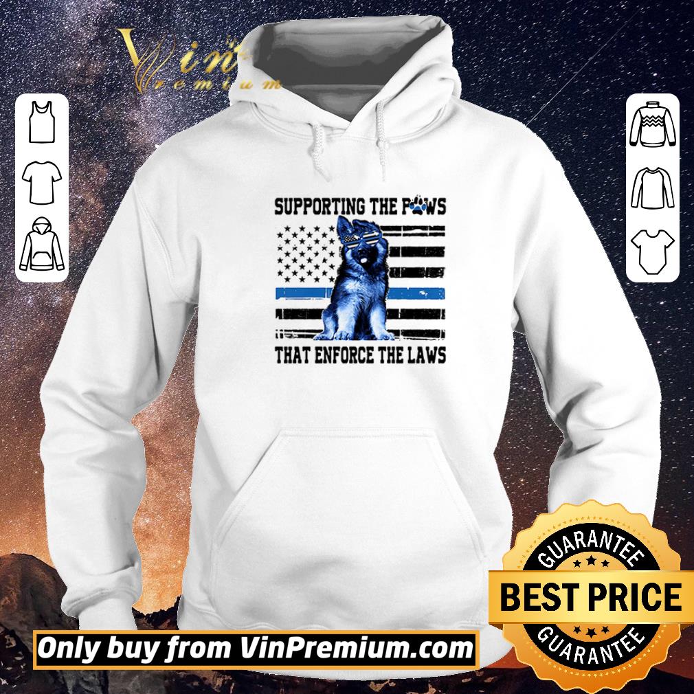 b2f2eb55 awesome american flag supporting the paws that enforce the laws shirt sweater 4 - Awesome American Flag Supporting The Paws That Enforce The Laws shirt sweater