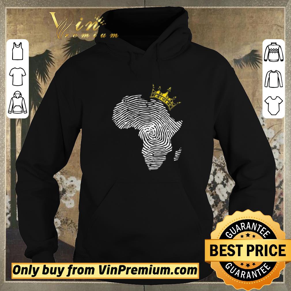 b4826881 nice africa map fingerprints crown shirt sweater 4 - Nice Africa map fingerprints crown shirt sweater