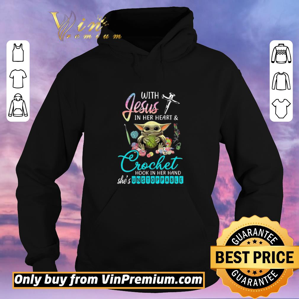 b7898b52 hot baby yoda with jesus in her heart and crochet hook in her hand she s unstoppable shirt sweater 4 - Hot Baby yoda with jesus in her heart and crochet hook in her hand she’s unstoppable shirt sweater