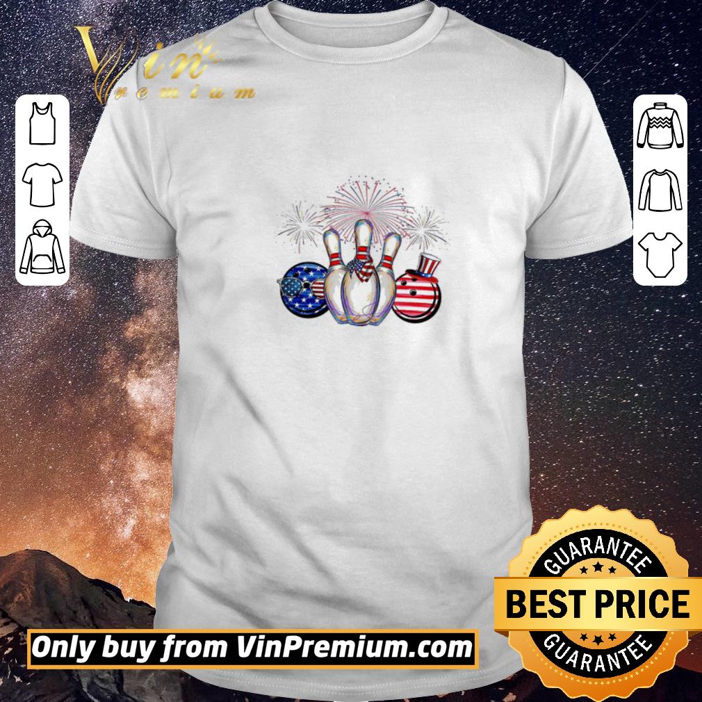 Funny Bowling Firework American Happy 4th Of July shirt sweater