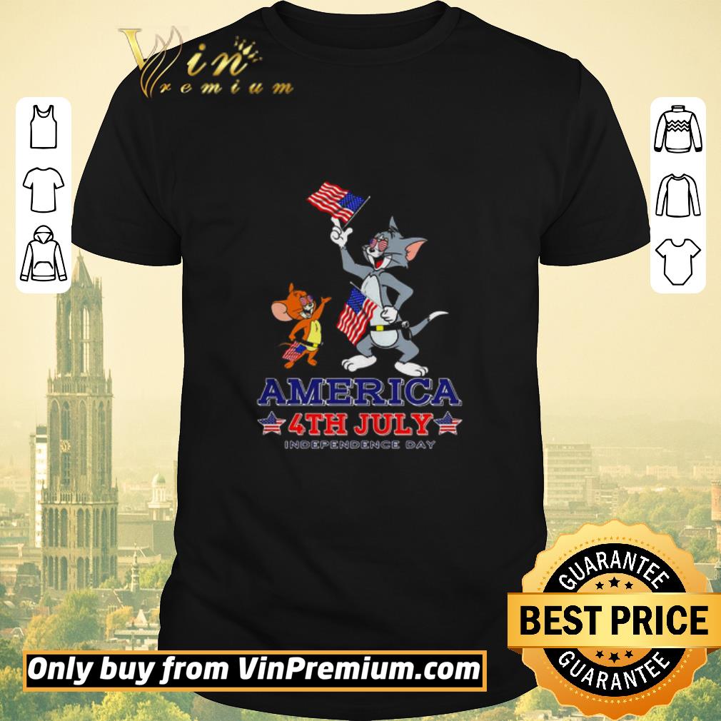 Hot Tom and jerry america 4th july independence day shirt sweater